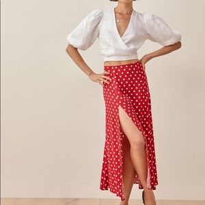 REFORMATION Zoe Skirt NWT